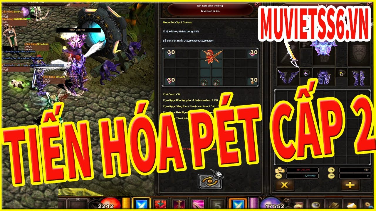Mu Online Mới Ra | MUVIETSS6.VN Ham Hố Tiến Hóa Pét Cấp 2 Cái Kết Thật Vãi Chưởng | GAME TV