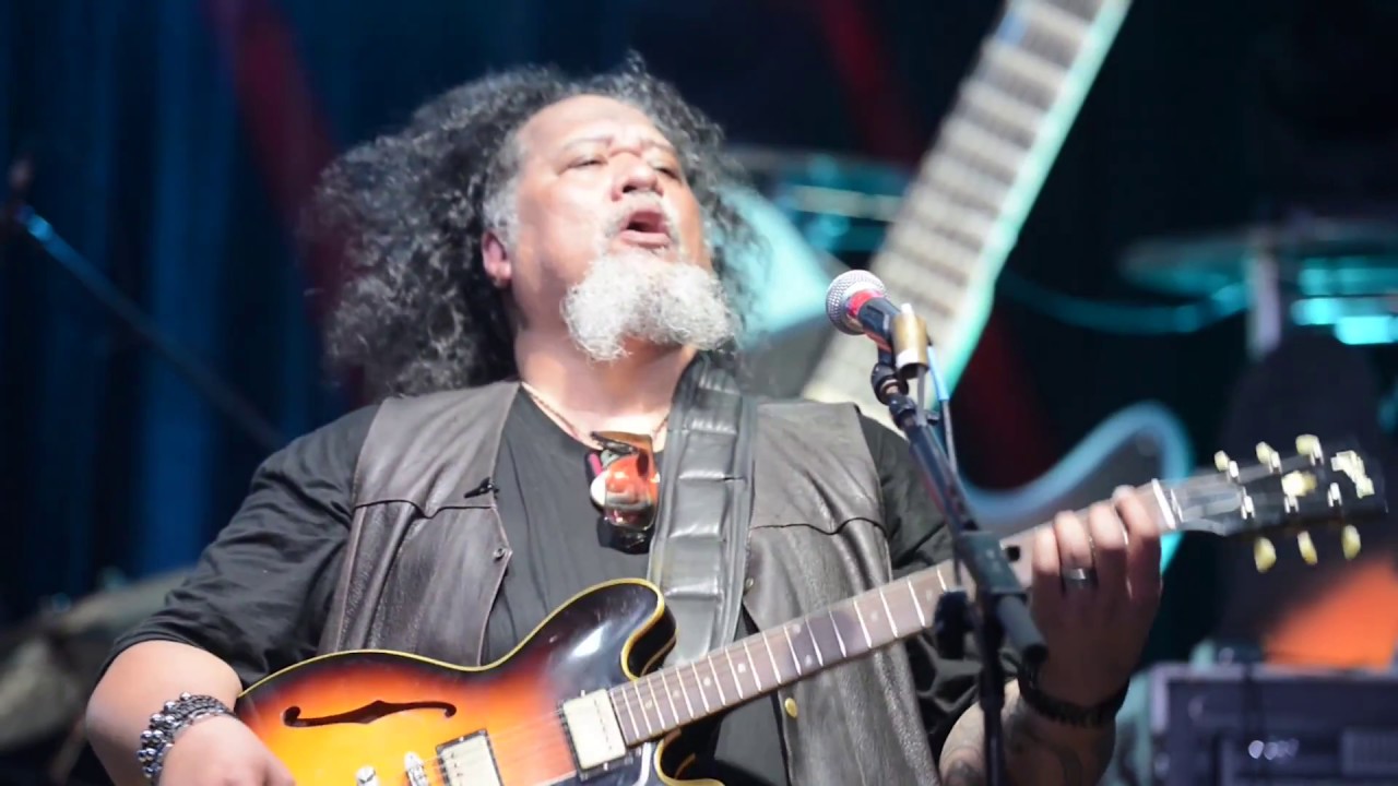 Hawaiian Bluesman Willie K and Davell Crawford 2017 Uncle Willie K BBQ Bluesfest - Lahaina
