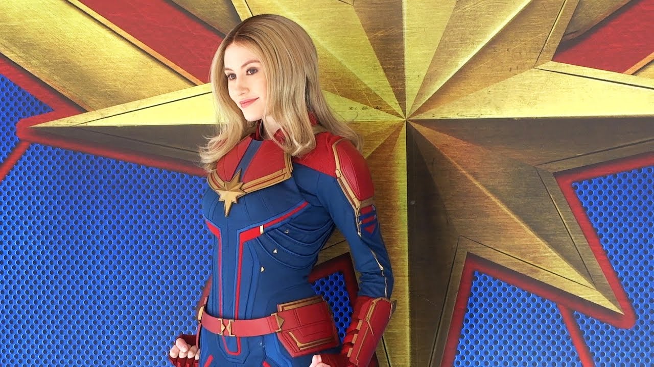 Captain Marvel meet-and-greet at Disney California Adventure