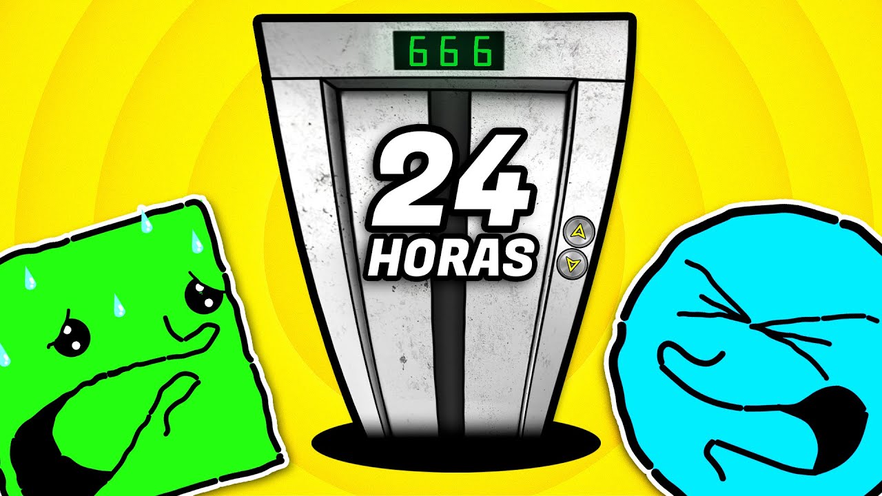 24 HORAS EN EL ASCENSOR ⬇️⬆️ | ft @CuadraditoyCirculitoOk