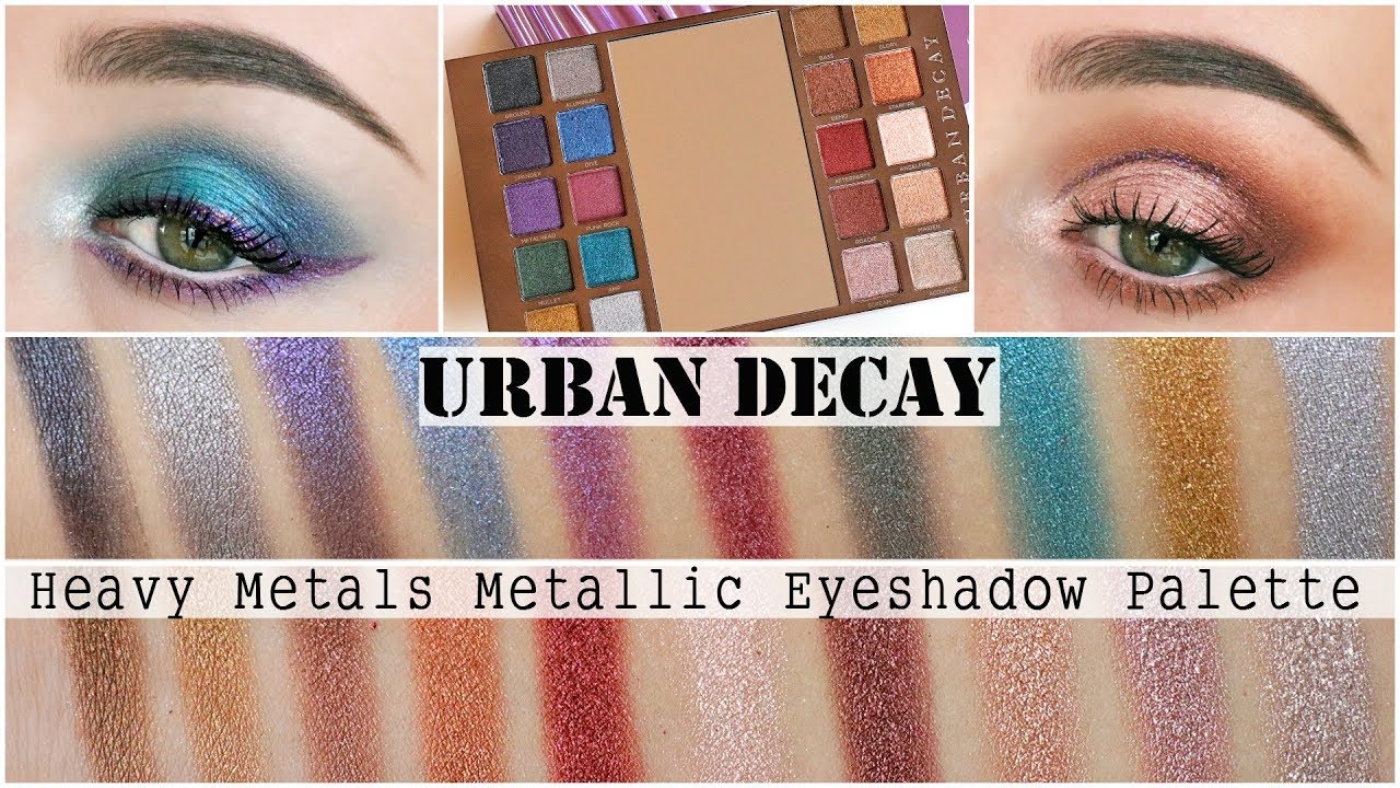 Urban Decay Heavy Metals Metallic Eyeshadow Palette || REVIEW + LOOKS