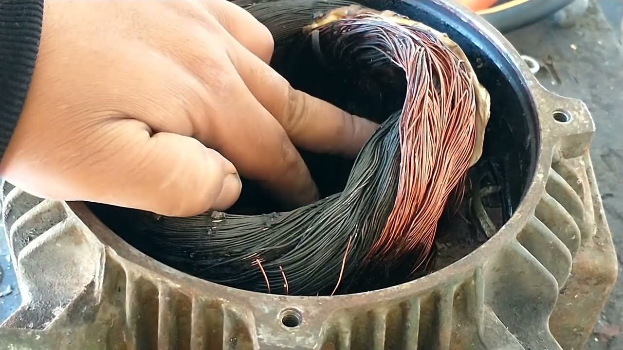 ✅ EMBOBINADO de motor TRIFASICO 3hp 2 polos 6 grupos👈 PARTE 1