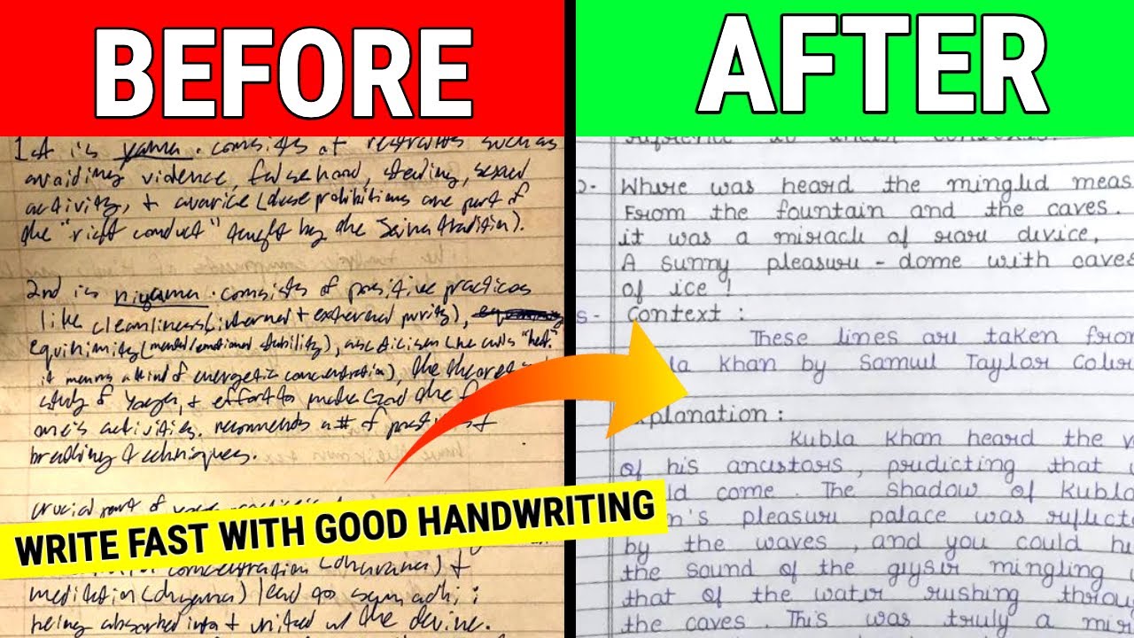 Write Fast In Exam With Good HandWriting (Secret Study Hacks🔥)