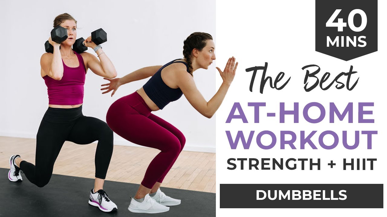 Intense 40-Minute Full Body HIIT (Strength + HIIT with Dumbbells)