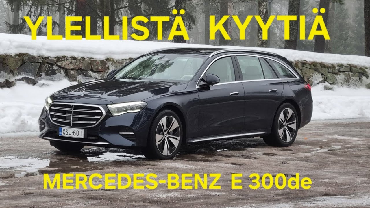 Nyt on luksustason kyytiä! Mercedes-Benz E 300de 4 Matic