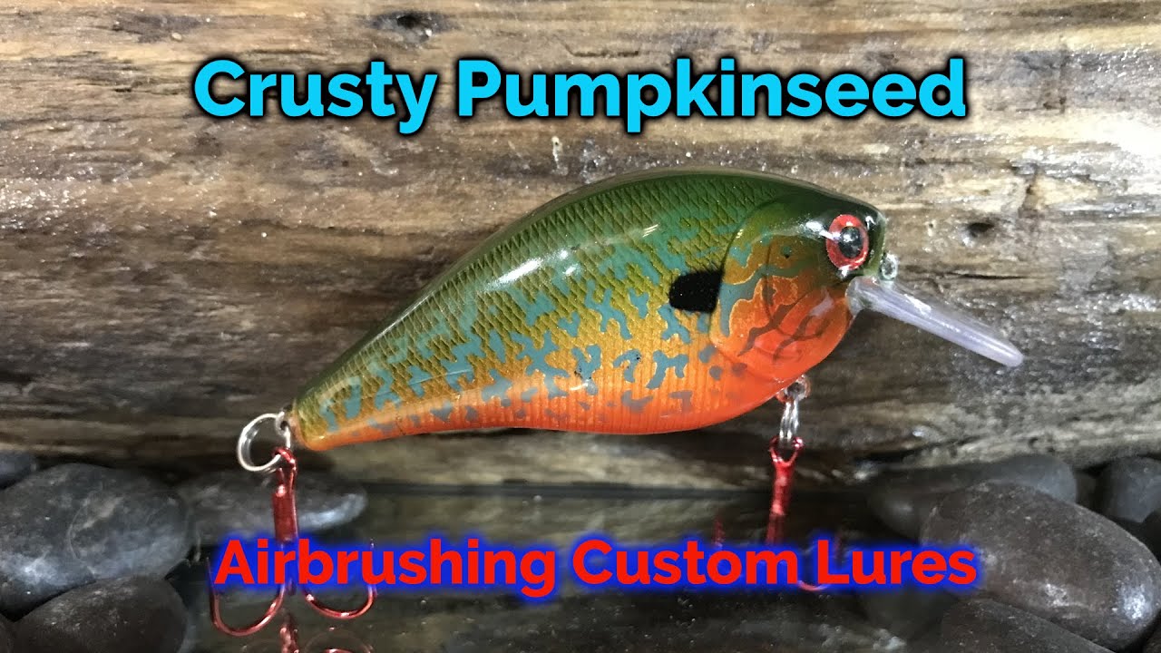 Lure Painting the Crusty Pumpkinseed Bream - Custom Airbrushed Fishing Lure