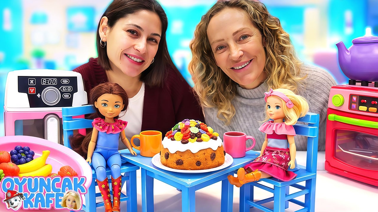 Oyuncak kafe: Spirit kızları i&ccedil;in kuru meyveli kek ve &ccedil;ay hazırlıyoruz! Yemek yapma oyunları.
