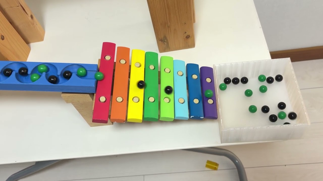 Marble Run Race ASMR ✨ 3D printed track + Snake-shaped wooden track + square track