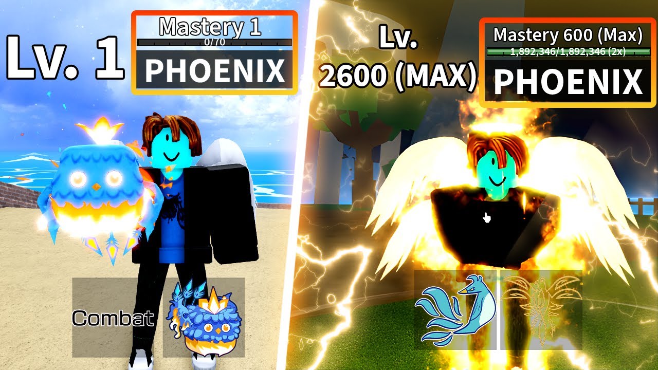 Noob to Pro as Phoenix Bacon Using Only Phoenix Fruit & Unlocking Angel Race V4