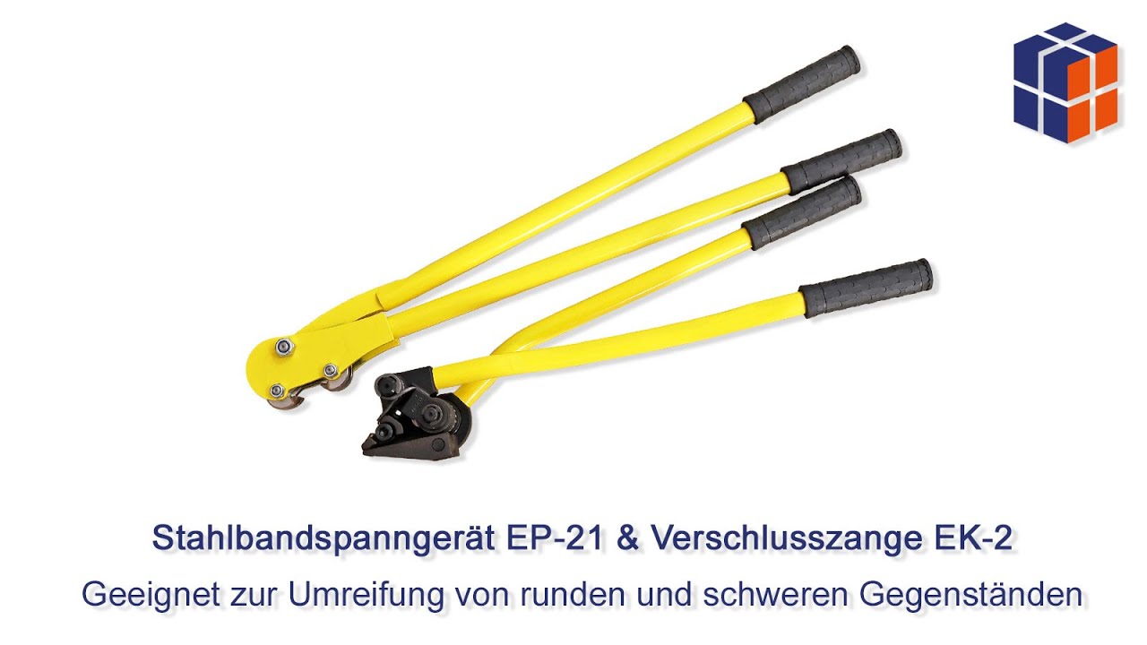 Stahlbandspanngerät EP-21 & Verschlusszange EK-2