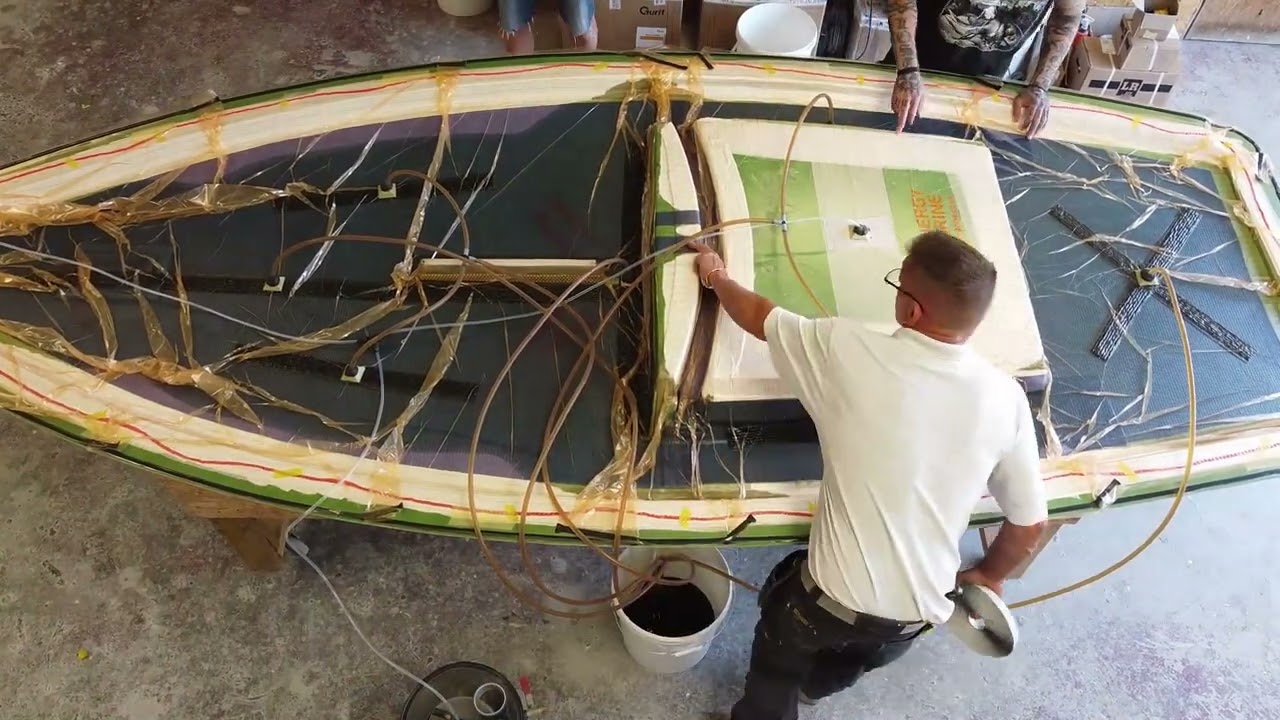 Synergy Marine OK Dinghy Deck Resin Infusion