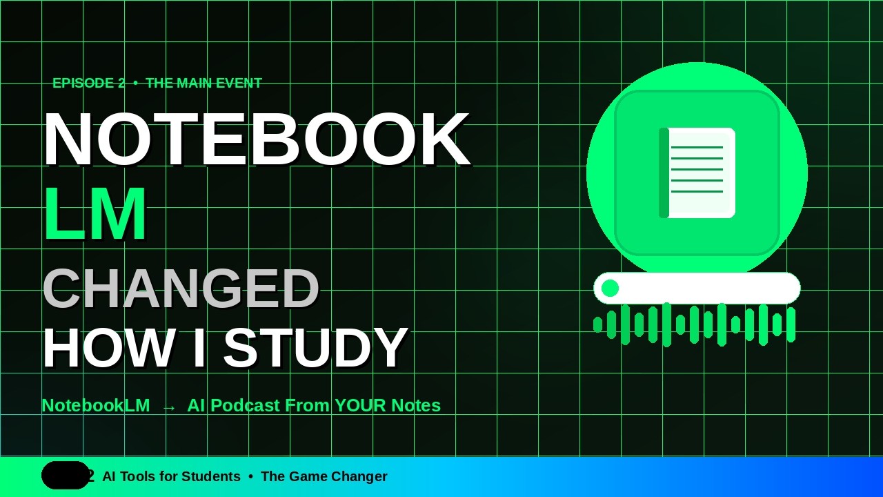 I Uploaded My Exam Notes to NotebookLM and It Made Me a PODCAST — This Changed Everything 😲 VID 2.