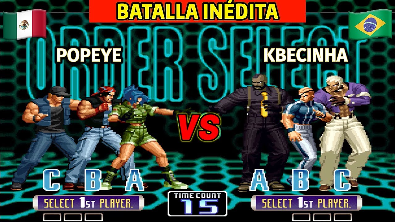 Batalla Inédita POPEYE vs KBECINHA KOF 2002 Classic Match