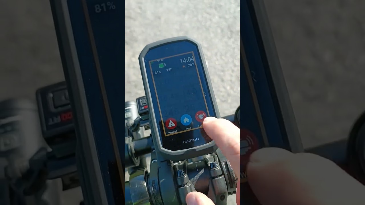 por&oacute;wnanie dzwonka Knog  z dzwonkiem w garmin edge 1050 + dzwonek z pilota