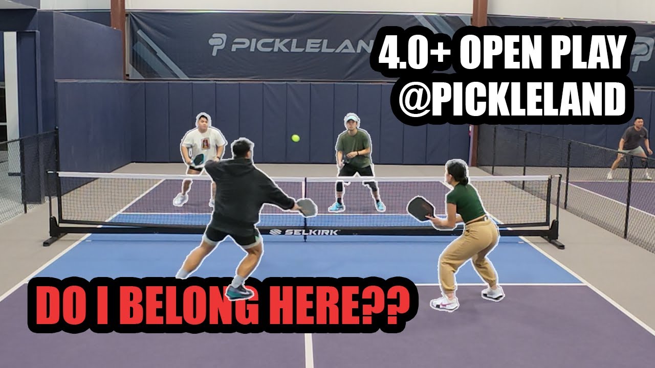 Trying to play at a 4.0 level - Pickleland Premier Open Play