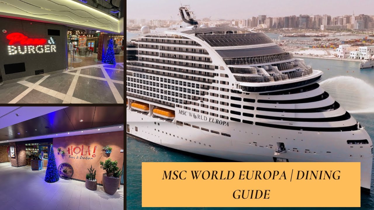MSC World Europa | Гид по местам общественного питания!