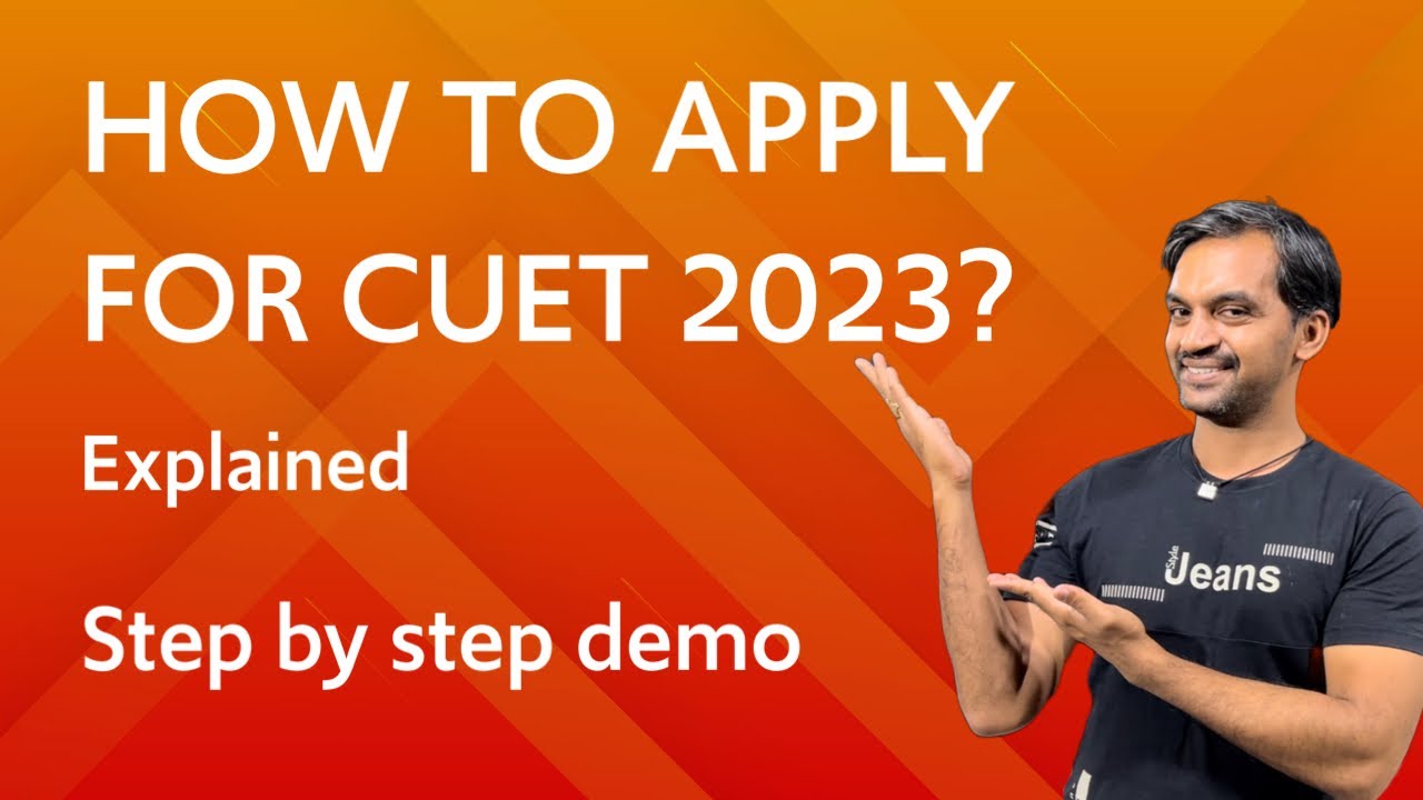 CUET 2023 Application Process | Step by step demo