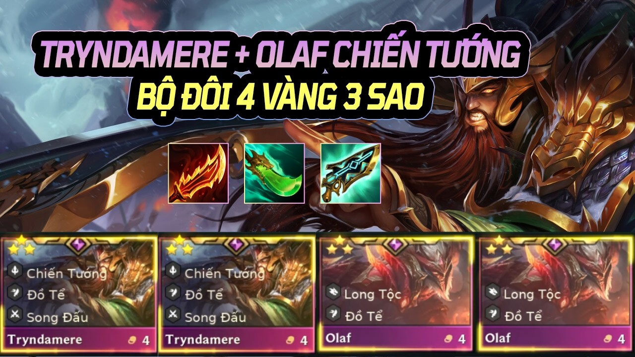 TRYNDAMERE + OLAF CHIẾN TƯỚNG BỘ ĐÔI 4 VÀNG 3 SAO XOAY KIẾM BỔ CỦI LÀM THỊT LOBBY