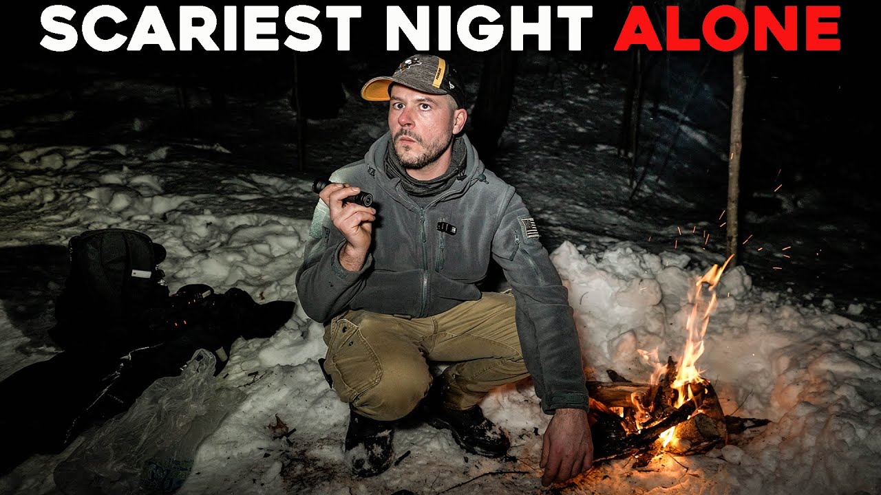 (SCARIEST NIGHT ALONE) TERRIFYING CAMPING EXPERIENCE CAMPING ALONE IN THE HAUNTED WOODS | BIGFOOT?