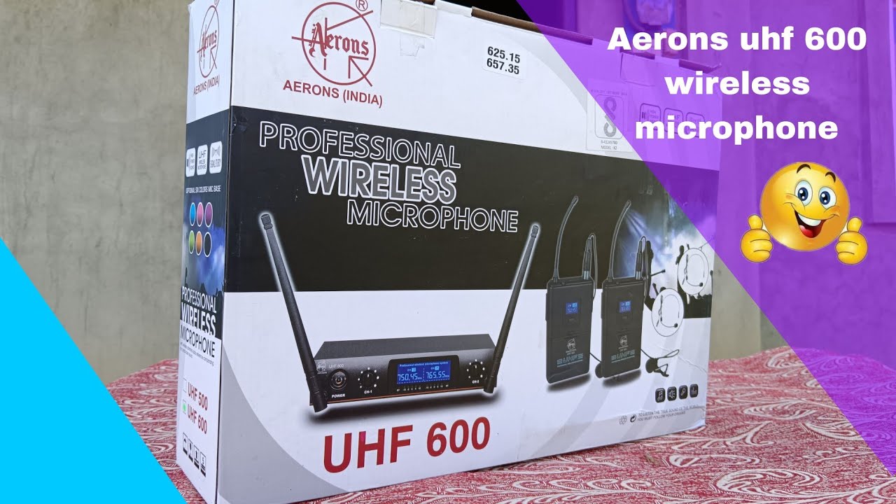 Aerons uhf 600 wireless microphone 
