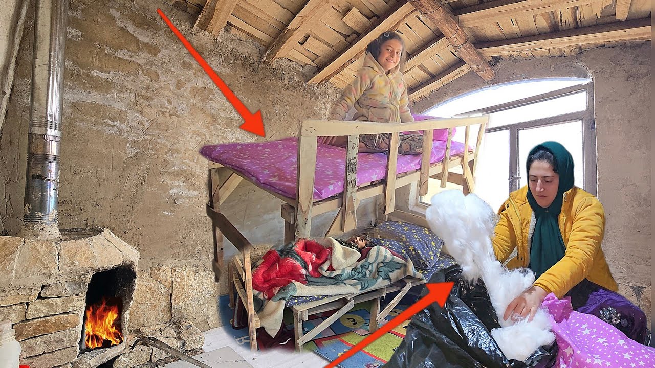Asra's Comfortable Bed: A Nomadic Lady Makes New Mattresses and Pillows