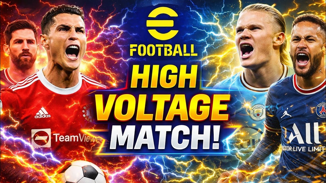 🔥 Powerful ⚡ CRAZY Comeback! High Voltage eFootball Match 1v1 or 3v3?🔥 live stream or recorded?