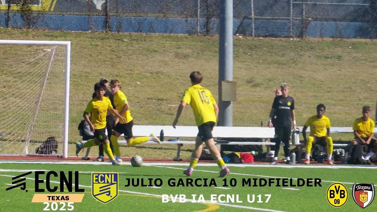 ECNL  - JULIO GARCÍA  MIDFIELDER   BVB IA U17 ECNL HIGHLIGHTS GAME CONTRA  DALLAS TEXANS ECNL U17