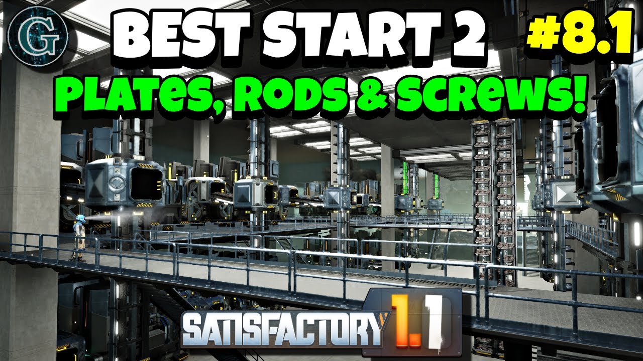 Iron Factory Setup Plates, Rods & Screws Part 1 Satisfactory 1.1 Best Start 2 #8.1