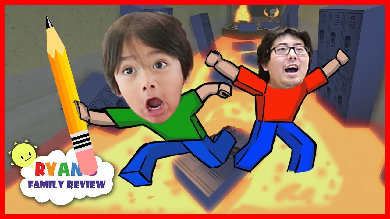 Let's Play Escape from School Obby on Roblox with Ryan's Family Review