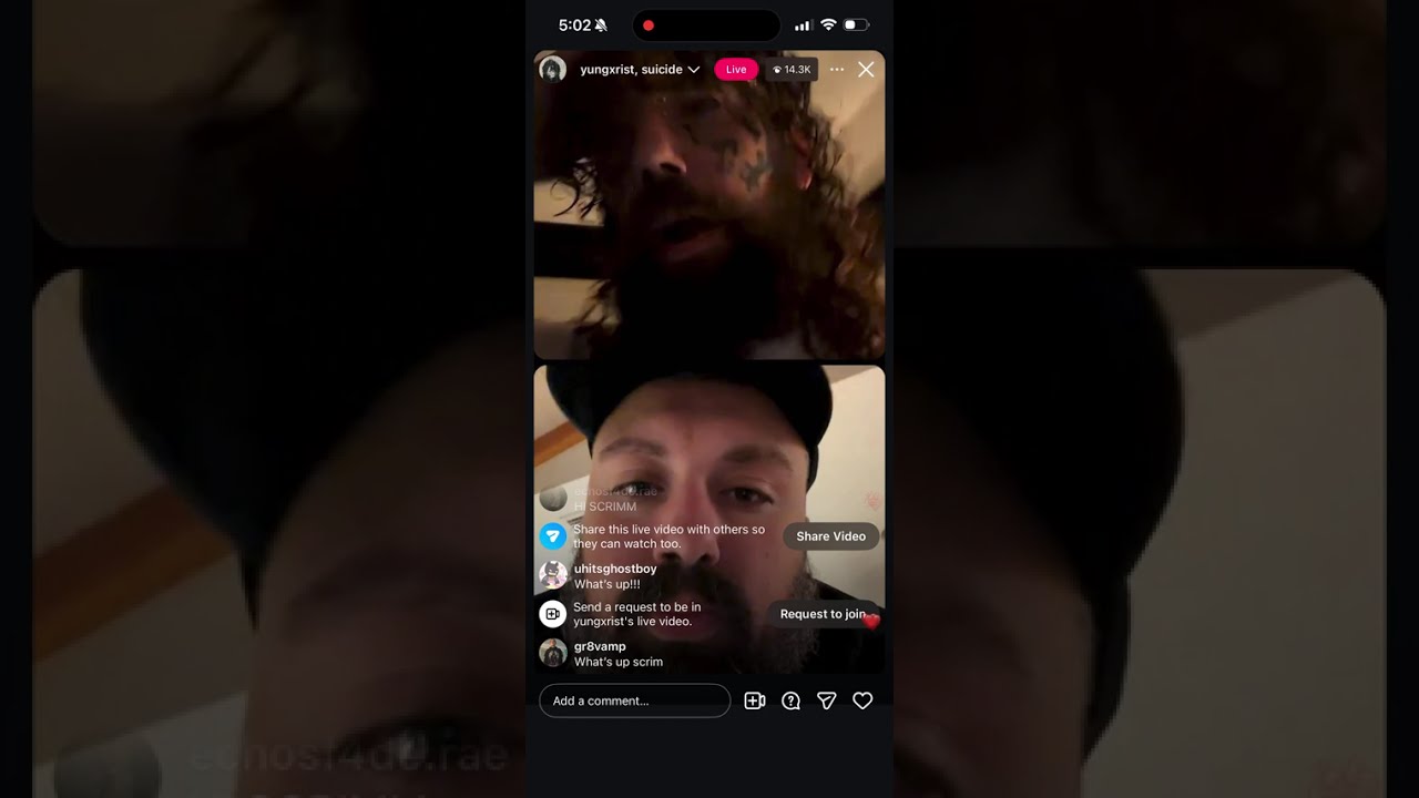 Scrim and Ruby FaceTime December 23, 2025