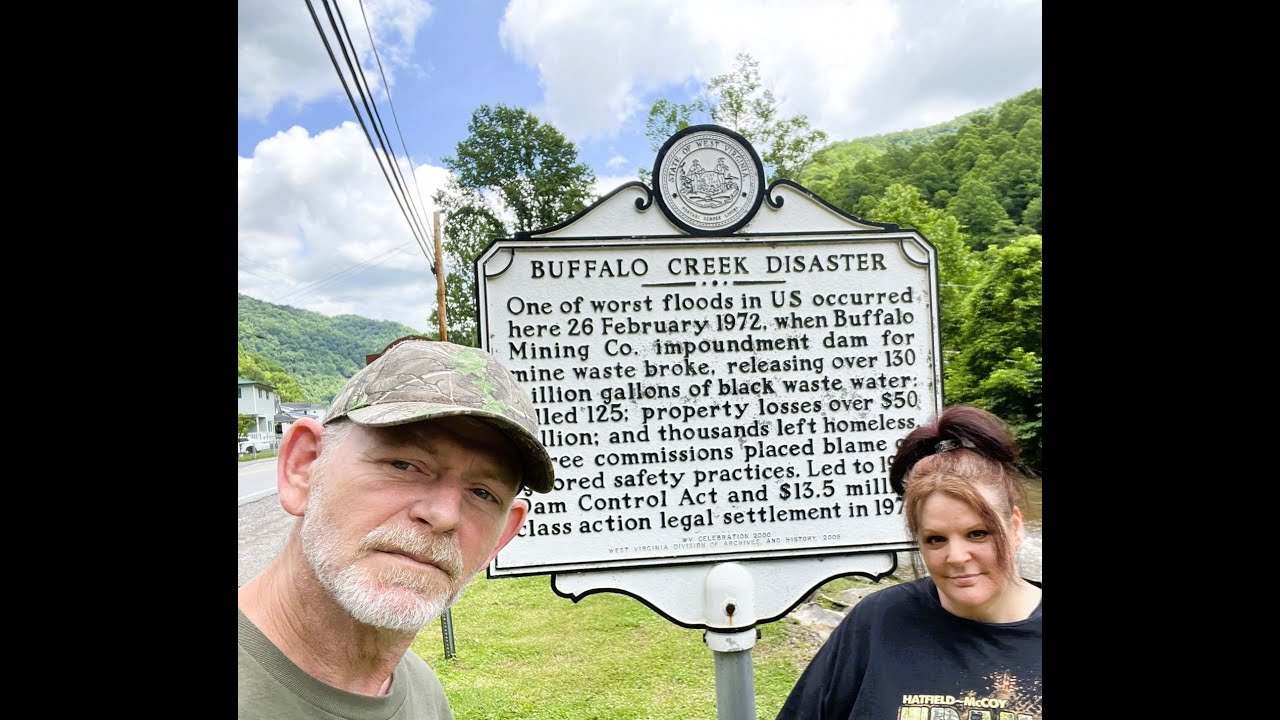 Black Wall of Death-The Buffalo Creek Disaster-Locations-Man West Virginia