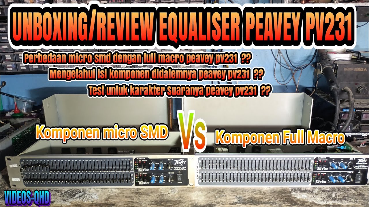 Equaliser peavey PV231 micro smd Vs Peavey PV231 full macro ‼️