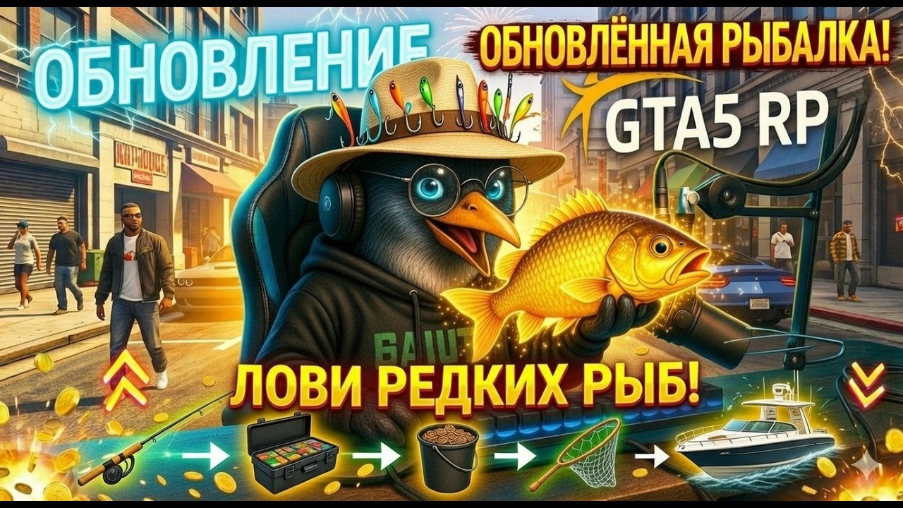 В МИРЕ ЖЕСТЬ, А Я РЫБАЧУ) ОБНОВЛЕНИЕ! /\ GTA 5 RP PROMO : PASHTET!