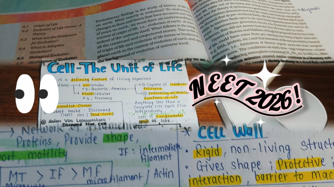 My NEET prep is a mess ..... restarting today ✨