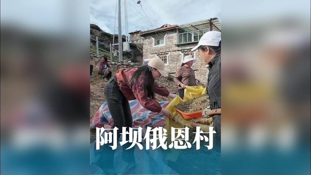 这次我们发现了在高半山上居然还有个这么大的藏寨村落，不仅看到了童年时打连枷的场景，还吃到了这高山藏族的传统美食。