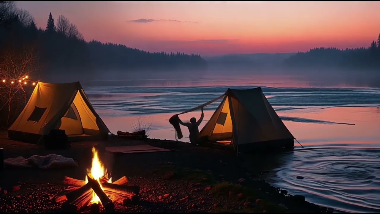 Calm Sleep Story | Camping by a Gently Flowing River 🌙 Bedtime Story for Deep Sleep