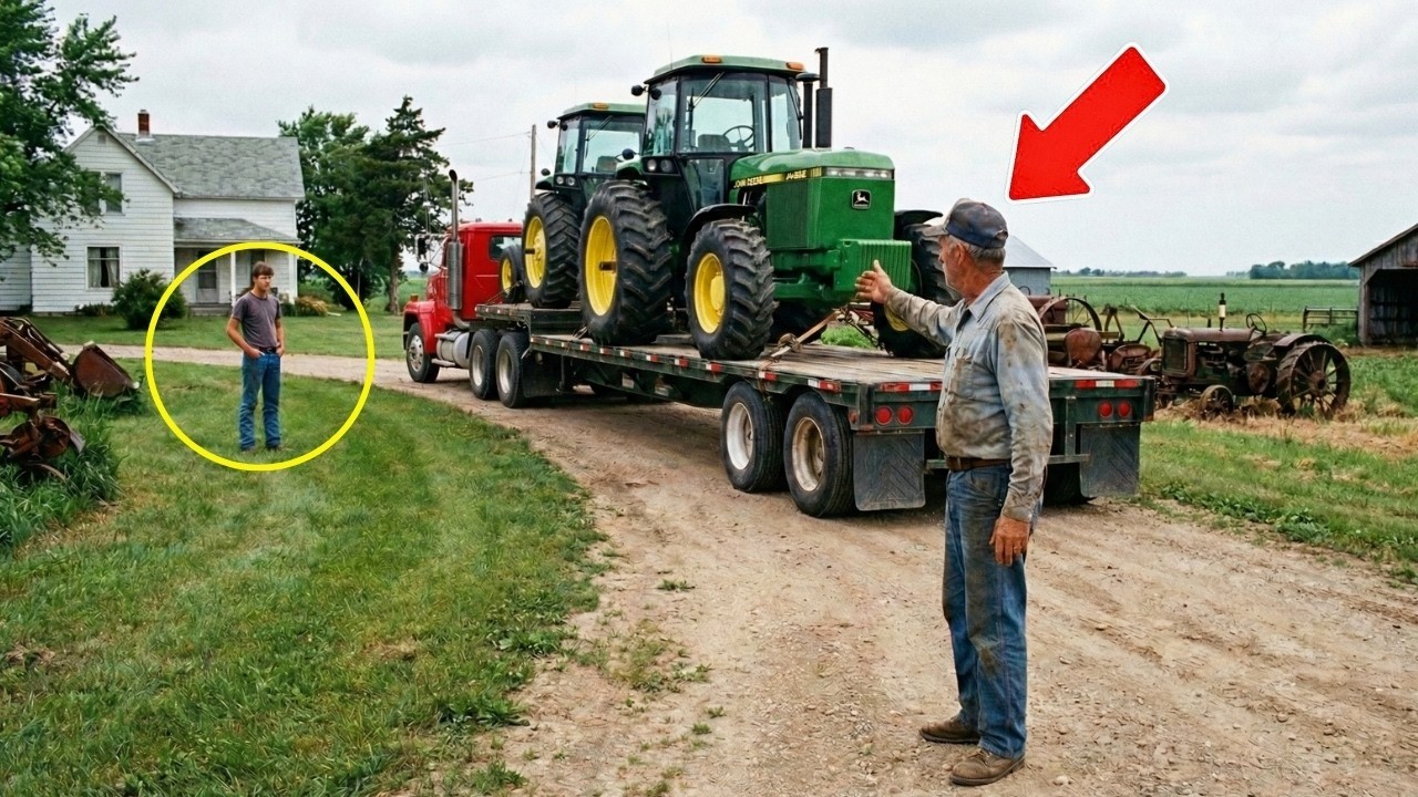 Der Sohn bestellte zwei neue John Deere Traktoren doch der Vater schickte den Lkw vor dem Hof zurück