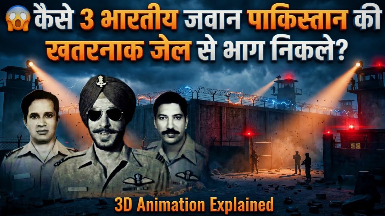 😱 How 3 Indian Pilots Escape from Pakistan Prison कैसे पाकिस्तान जेल से भागे 3 भारतीय | Documentary