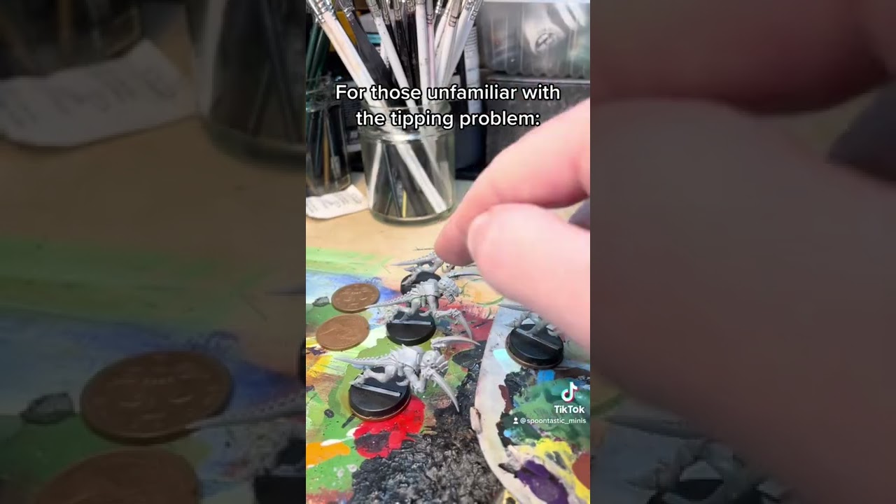 Hormagaunt fix explained #shorts #miniatures #tyranids #coins #fix #hormagaunts #spoontasticminis