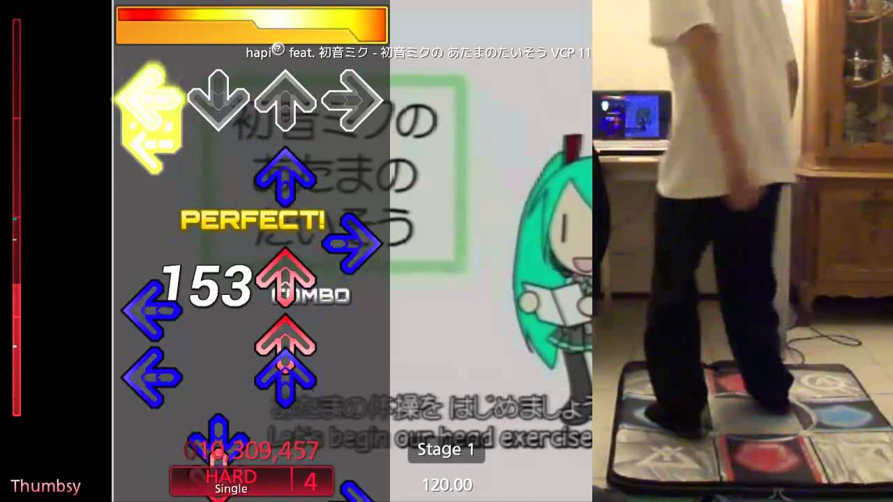 StepMania - hapi⇒ feat. 初音ミク - 初音ミクの あたまのたいそう - Expert sightread
