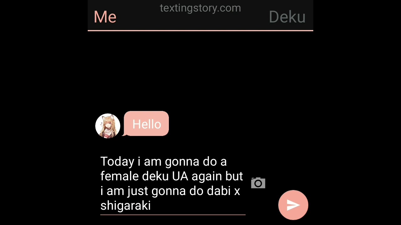 female deku  dabi x shigaraki x deku texting  story