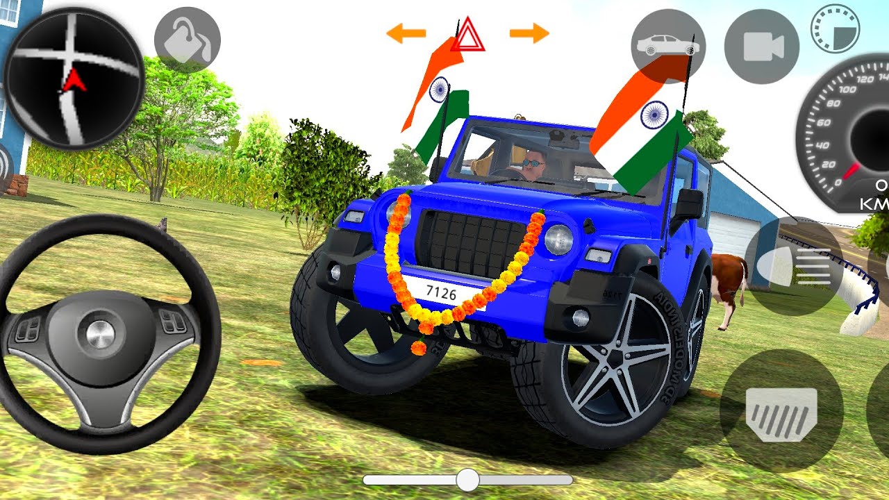 Doller song modified mahindra Blue thar😈indian Car Simulator 3D !! Car Live Android 2026 Part.99
