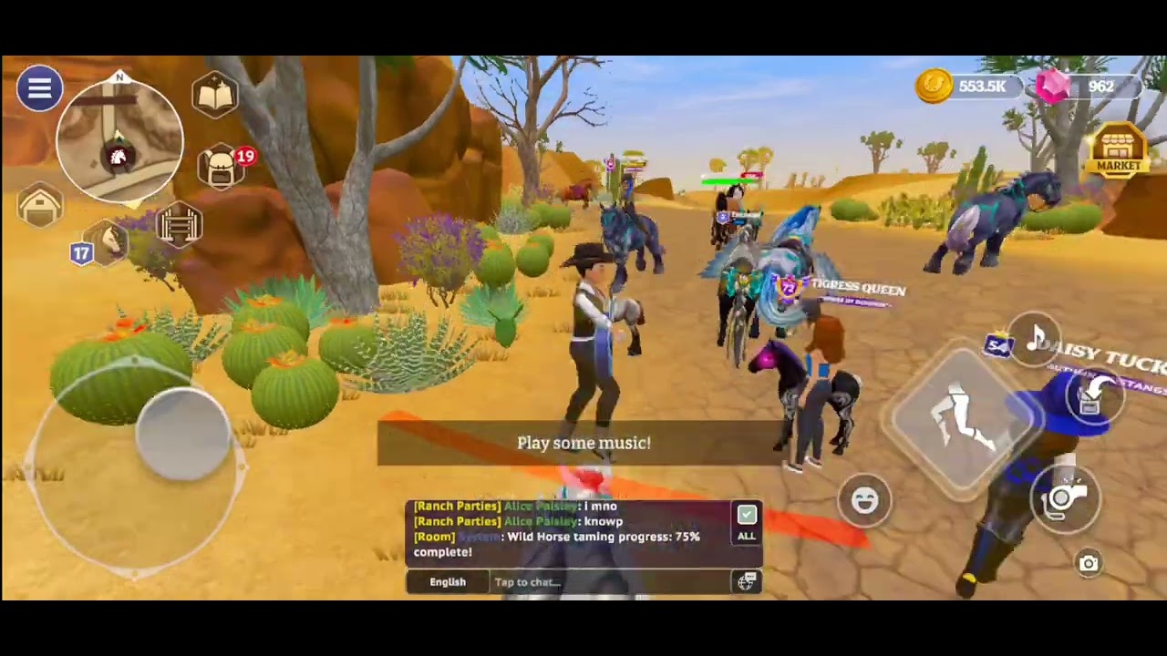 Average wild horse gameplay in Star Equestrian