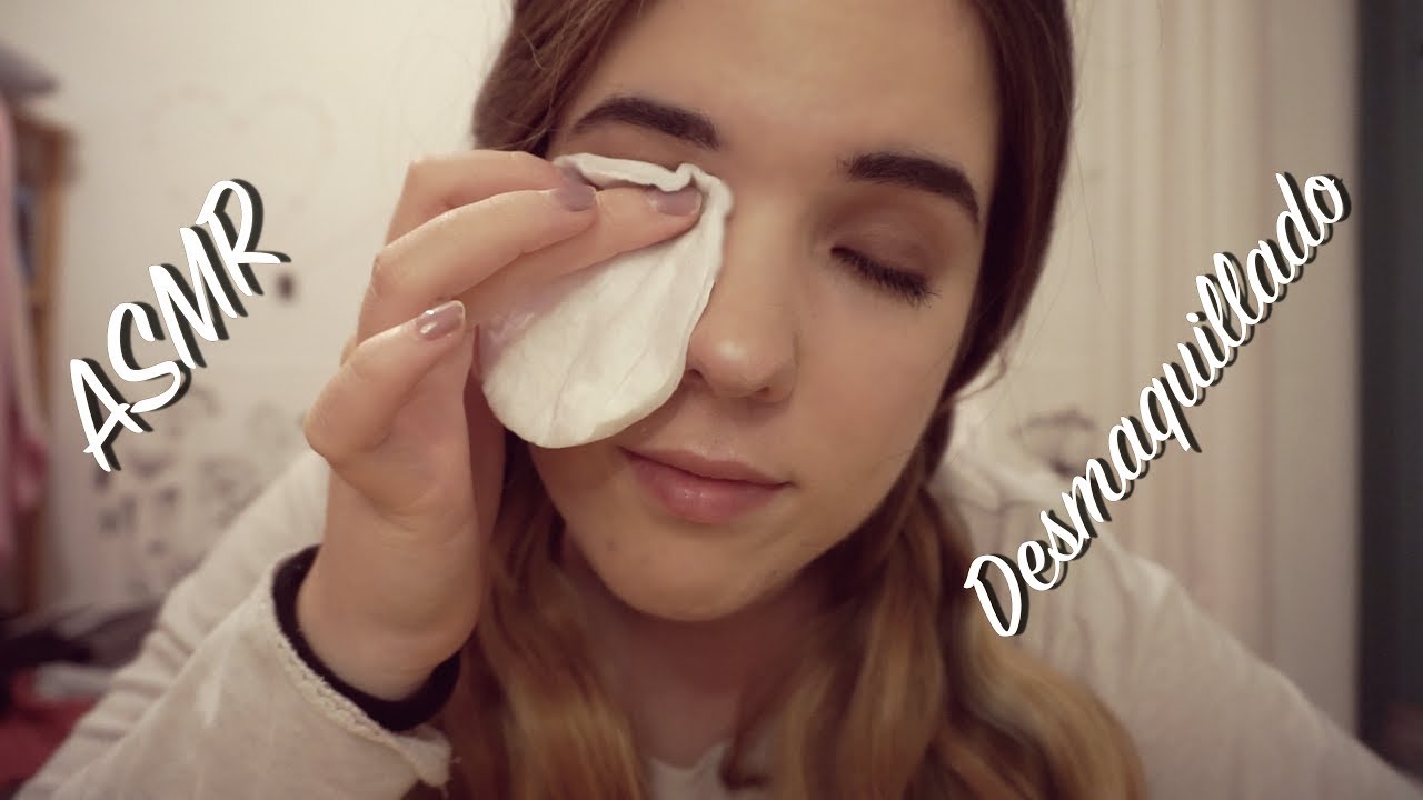 ASMR Desmaquillado relajante / Removing my makeup. Relaxing - Helsusurros