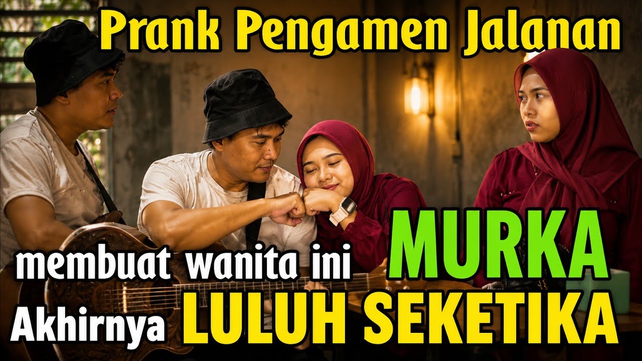 PRANK PENGAMEN JALANAN ‼️ BIKIN WANITA MURKA KEMUDIAN LULUH SEKETIKA