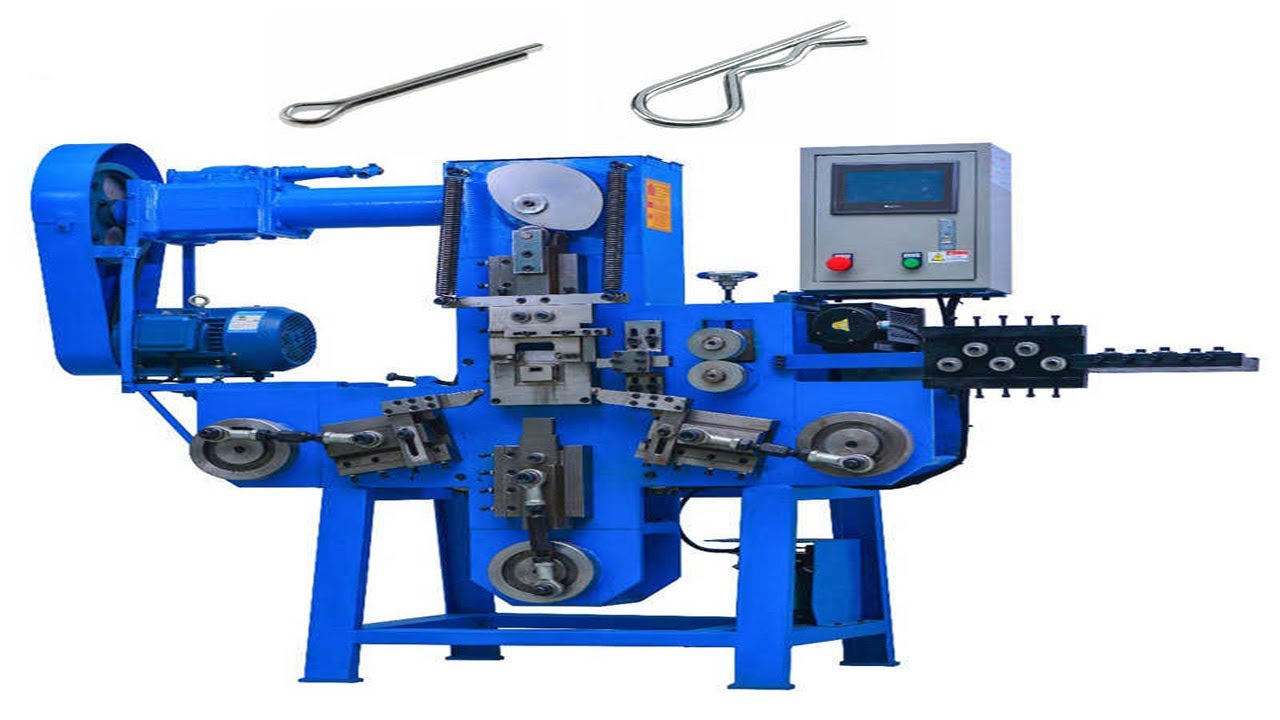 Automatic split R cotter pin making machine working video ISO