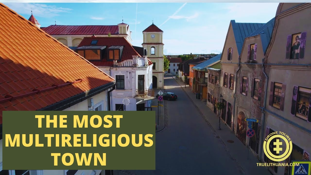 Kėdainiai Old Town - Lithuania by drone