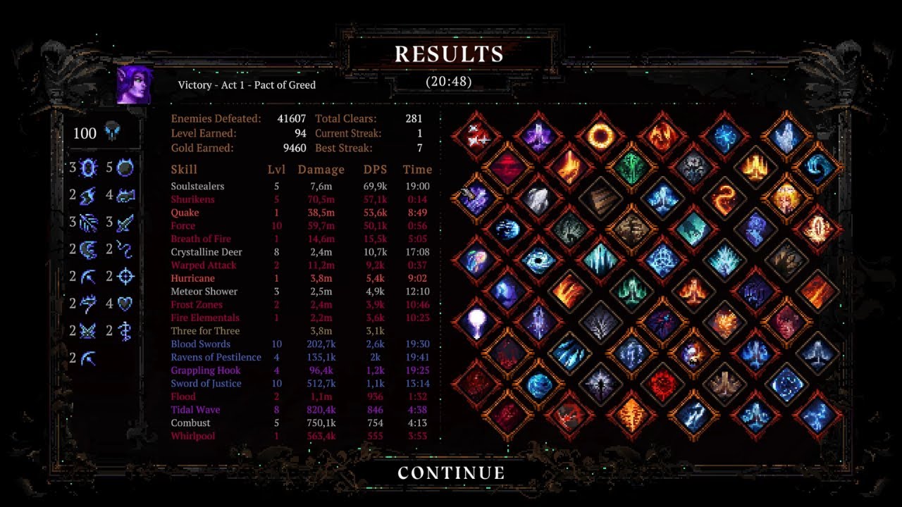Death Must Die: Act 1 | D100 Pact of Greed | 60 Skills