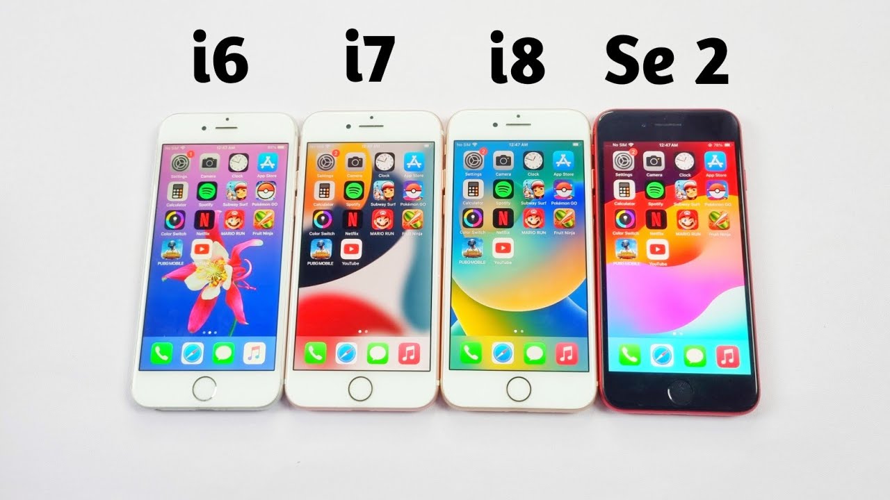 iPhone 6 Vs iPhone 7 Vs iPhone 8 Vs iPhone Se 2 - SPEED TEST (2023) iOS 12/15/16/17
