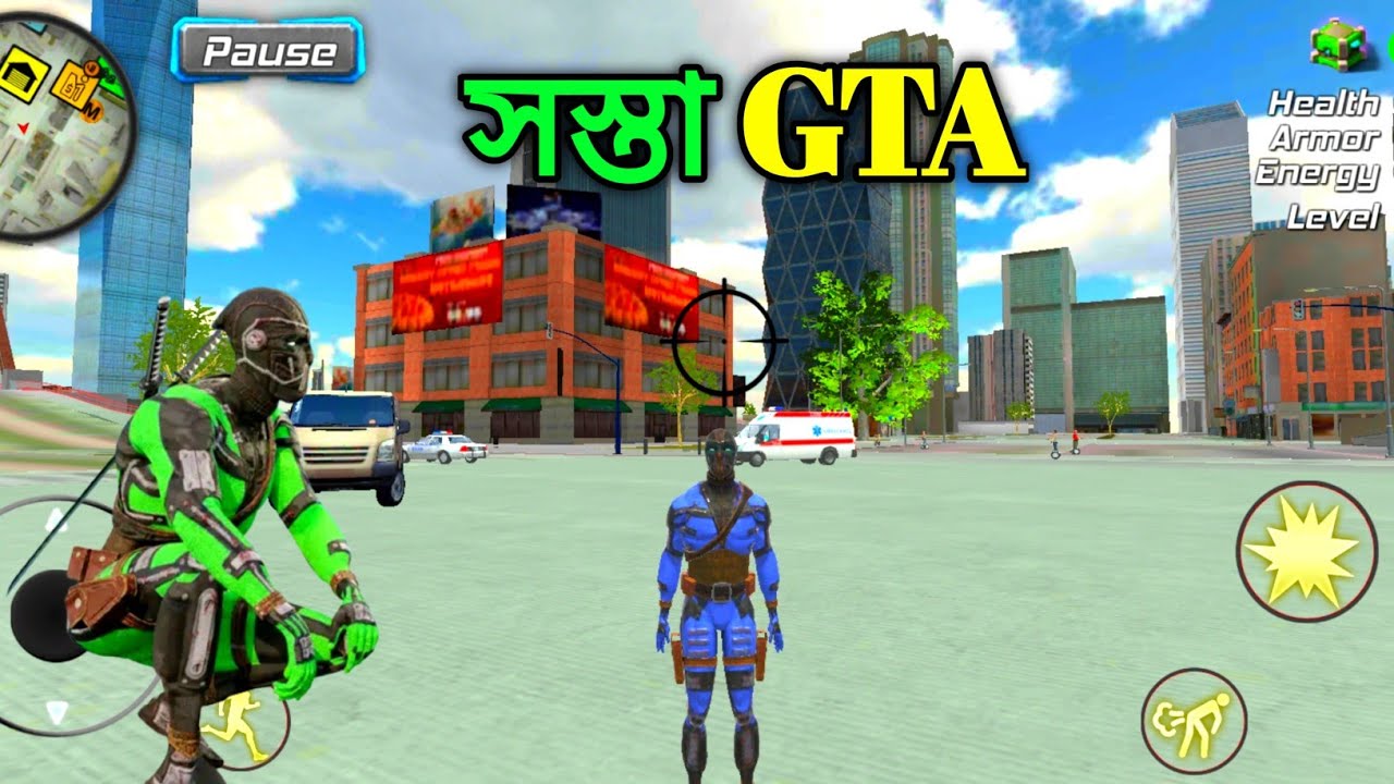 EXPLORE THE CITY | GREEN ROPE HERO VEGAS CITY GAMEPLAY | TANAY GAMESTAR